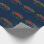 Kerstland met een rode buik en Baubles Cadeaupapier (Hoek)