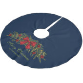 Kerstland met een rode buik en Baubles Kerstboom Rok (Gekanteld)