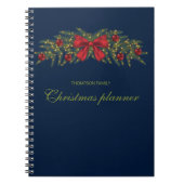 Kerstland met een rode buik en Baubles Notitieboek (Voorkant)