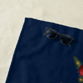 Kerstland met een rode buik en Baubles Strandlaken (In situ)