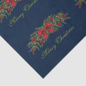 Kerstland met een rode buik en Baubles Tissuepapier (Detail)