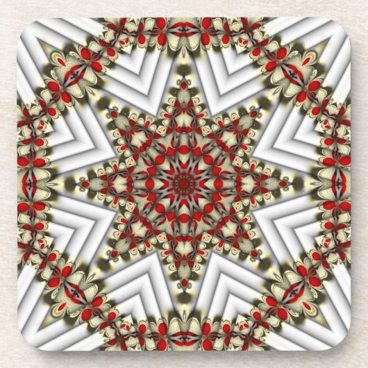 Kerstland Patchwork Kurken Onderzetters (Voorkant)