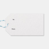 Kerstland Ster Quiltblokken Cadeaulabel (Achterkant Horizontaal)