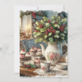 Kerstland Theepartij Kaart (Achterkant)