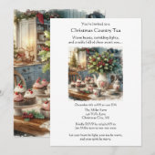 Kerstland Theepartij Kaart (Voorkant / Achterkant)