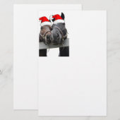 Kerstlandpaarden Briefpapier (Voorkant / Achterkant)