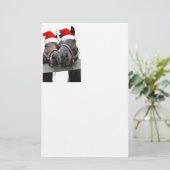 Kerstlandpaarden Briefpapier (Staand voorkant)