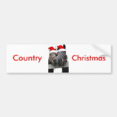 Kerstlandpaarden Bumpersticker (Voorkant)