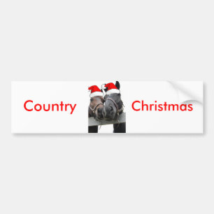 Kerstlandpaarden Bumpersticker