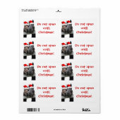 Kerstlandpaarden Etiket (Full Sheet)