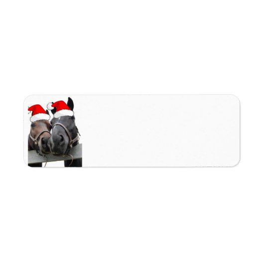 Kerstlandpaarden Etiket (Voorkant)