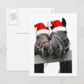 Kerstlandpaarden Feestdagenkaart (Voorkant / Achterkant)