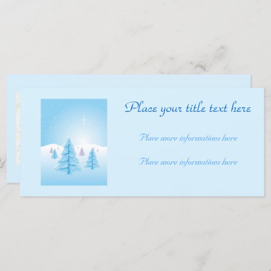 Kerstlandschap (Voorkant / Achterkant)