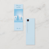 Kerstlandschap - Bladwijzer Mini Visitekaartje (Voorkant / Achterkant)