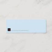 Kerstlandschap - Bladwijzer Mini Visitekaartje (Achterkant)