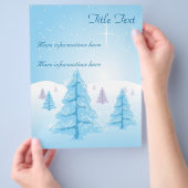 Kerstlandschap Flyer (Hand)