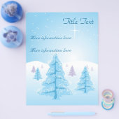 Kerstlandschap Flyer (Enkel)