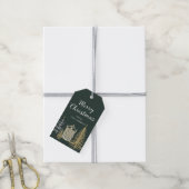 Kerstlandschap, Kerstcadeautag Cadeaulabel (Met Touw)