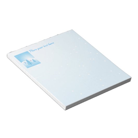 Kerstlandschap Notitieblok (Schuin)