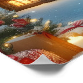 Kerstlandschap Poster (Hoek)