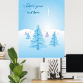 Kerstlandschap Poster (Thuiskantoor)