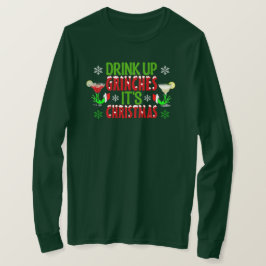 Kerstlange hoes T-Shirt
