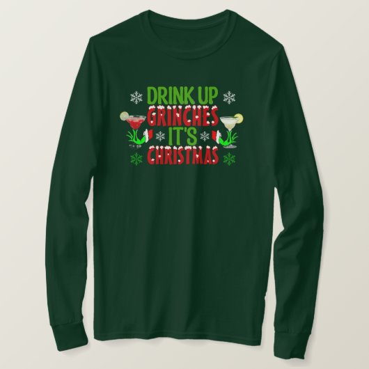 Kerstlange hoes T-Shirt (Design voorkant)