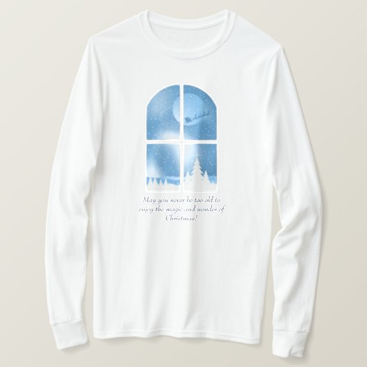Kerstlange hoes T-Shirt (Design voorkant)