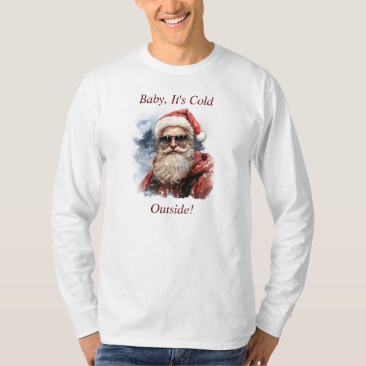 Kerstlange hoes T-Shirt (Voorkant)
