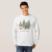 Kerstlange hoes T-Shirt (Voorkant volledig)