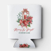 Kerstlantaarn bloemboeket blikjeskoeler (Achterkant)