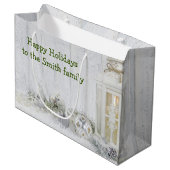 Kerstlantaarn en Ornamenten Groot Cadeauzakje (Voorkant Gekanteld)