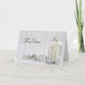 Kerstlantaarn Feestdagen Kaart (Voorkant)