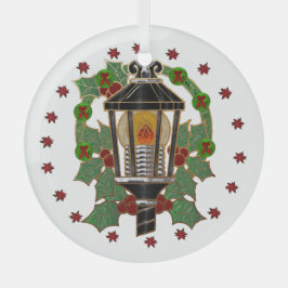 kerstlantaarn glas ornament