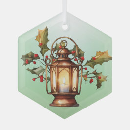 Kerstlantaarn Glas Ornament