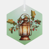 Kerstlantaarn Glas Ornament (Achterkant)