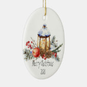 Kerstlantaarn Holly Pine Apple op maat Keramisch Ornament (Rechts)