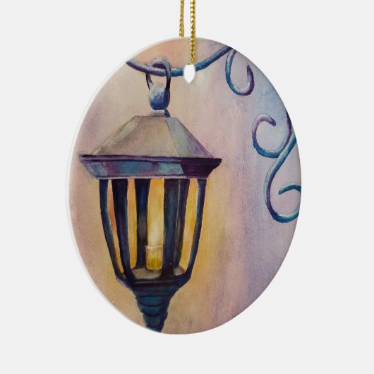 Kerstlantaarn Keramisch Ornament (Rechts)