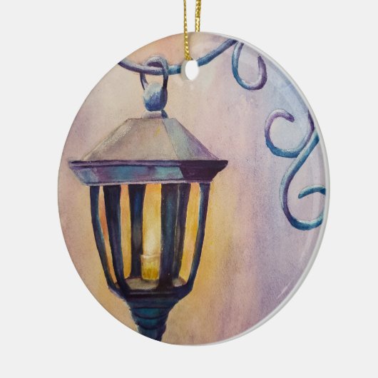 Kerstlantaarn Keramisch Ornament (Links)