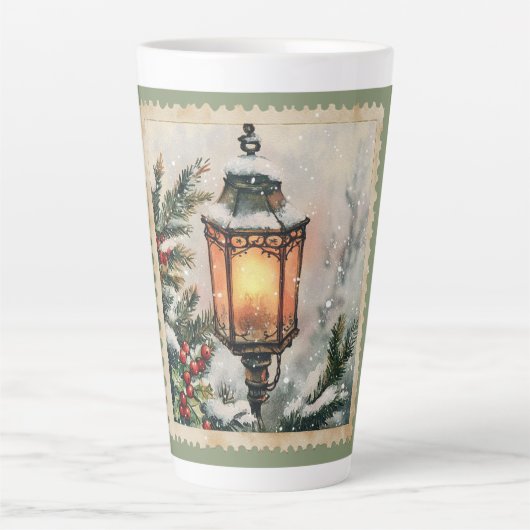 Kerstlantaarn Latte Mok (Voorkant)