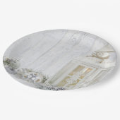 Kerstlantaarn met versieringen papieren bordje (Gekanteld)