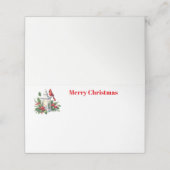 Kerstlantaarn Plaatskaartje (Buitenkant ongevouwen)