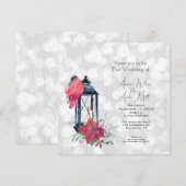 Kerstlantaarn Sparkle Paper Bruiloft (Voorkant / Achterkant)