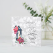 Kerstlantaarn Sparkle Paper Bruiloft (Staand voorkant)