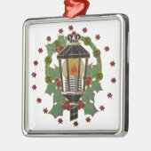 kerstlantaarn Stain Glass Art Deco Metalen Ornament (Links)