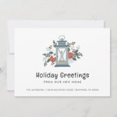 Kerstlantaarn Vakantie Groeten Nieuw Huis Aankondiging (Voorkant)