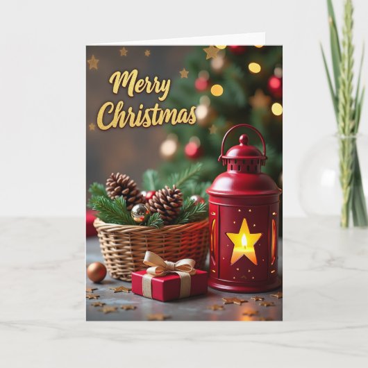 Kerstlanter Kaart (Voorkant)
