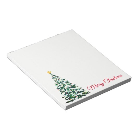 kerstlaptop notitieblok (Schuin)