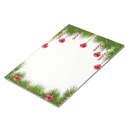 kerstlaptop notitieblok (Schuin)