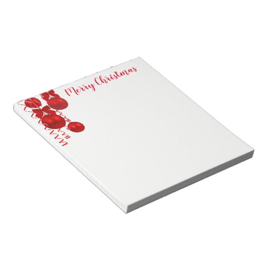 kerstlaptop notitieblok (Schuin)